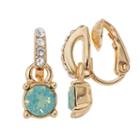 Dana Buchman Half Circle Clip On Drop Earrings, Women's, Lt Green