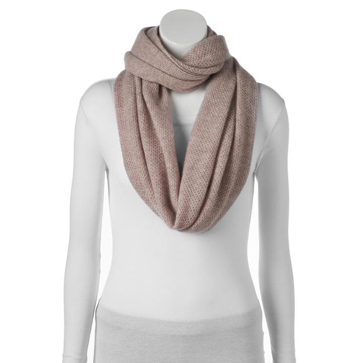 Apt. 9&reg; Cashmere Infinity Scarf, Women's, Lt Brown