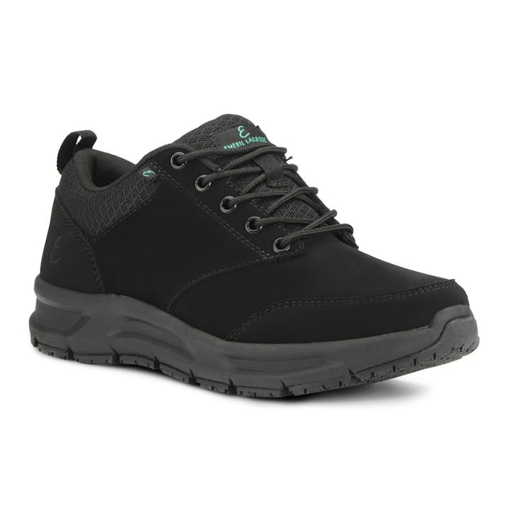 Emeril Quarter Women's Water Resistant Work Shoes, Size: Medium (5), Black