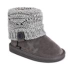Muk Luks Patti Girl's Ankle Boots, Size: 2, Grey