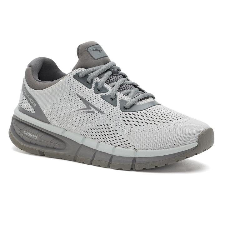Turner Footwear T Eddie Men's Running Shoes, Size: 11.5, Grey