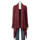 Pink Republic Textured Drape Front Juniors' Top, Teens, Size: Small, Purple Oth
