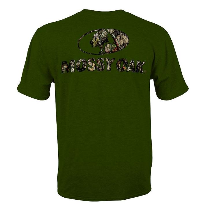 Men's Mossy Oak Logo Tee, Size: Xl, Green