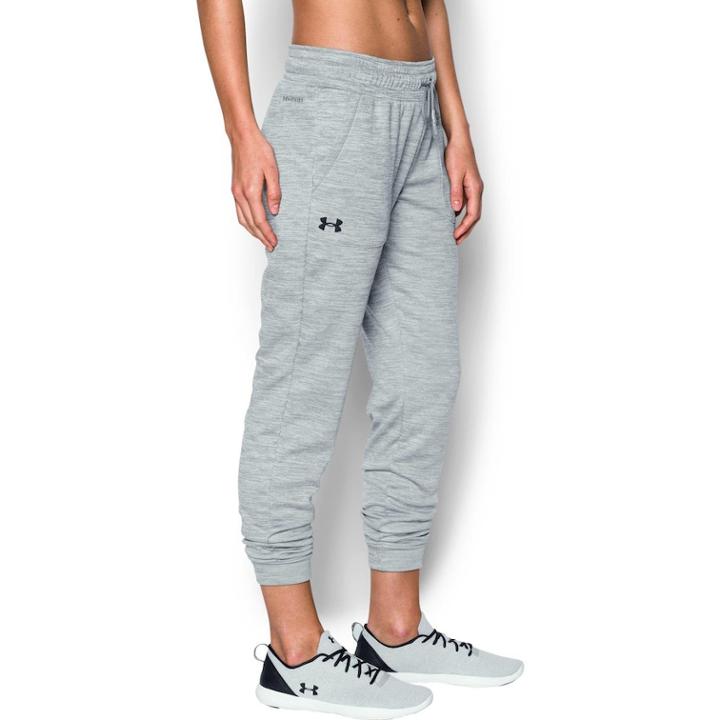 Women's Under Armour Lightweight Storm Armour Twist Fleece Jogger Pants, Size: Medium, Med Grey