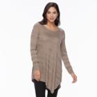 Women's Apt. 9&reg; Textured Striped Tunic, Size: Xl, Med Beige