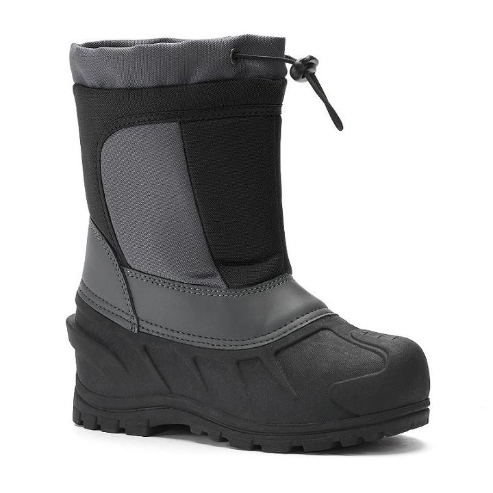 Itasca Cerebus Toddler Boys' Winter Boots, Size: 7 T, Black