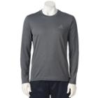 Men's Adidas Essential Climalite Performance Tee, Size: Small, Dark Grey