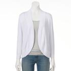 Women's Dana Buchman Open-front Shrug, Size: Xl, White