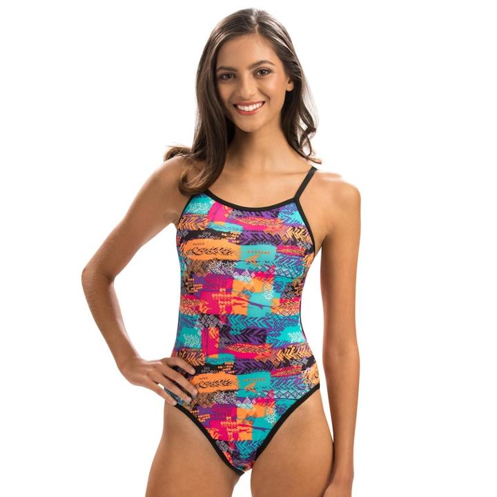Women's Dolfin Bellas Reversible One-piece Swimsuit, Size: 24 Comp, Multi Cancun