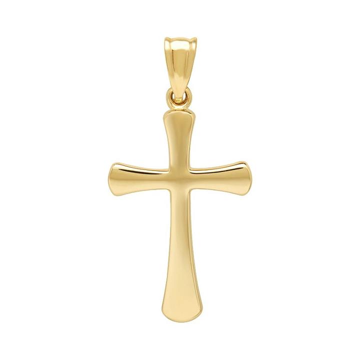 Everlasting Gold 10k Gold Cross Pendant, Women's, Yellow