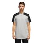 Men's Adidas Elevated Tee, Size: Small, Med Grey