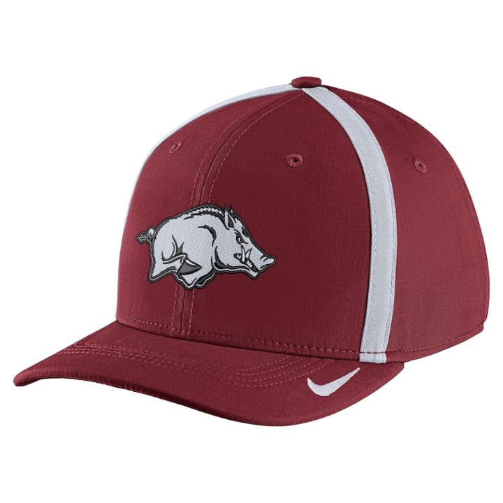 Adult Nike Arkansas Razorbacks Aerobill Sideline Cap, Men's, Red