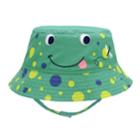 Baby Boy Frog Bucket Sun Hat, Size: 0-6 Months, Green Multi