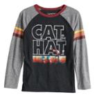 Boys 4-12 Jumping Beans&reg; Retro Dr. Seuss The Cat In The Hat Striped Raglan Tee, Size: 4, Oxford