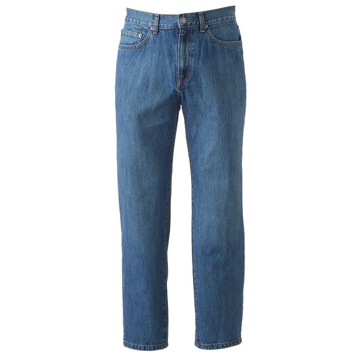 Men's Chaps Relaxed-fit Jeans, Size: 33x34, Med Blue