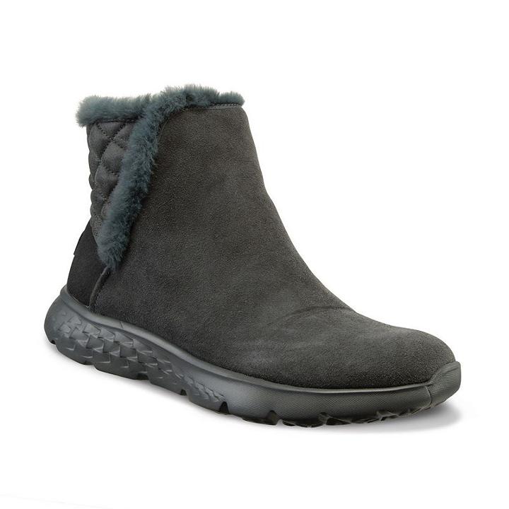 Skechers On-the-go 4 Cozies Women's Ankle Boots, Size: 6, Dark Grey