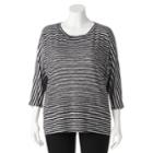 Plus Size Apt. 9&reg; Printed Dolman Top, Women's, Size: 1xl, Black