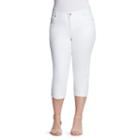 Plus Size Gloria Vanderbilt Jordyn Embroidered Capri Jeans, Women's, Size: 24 W, White
