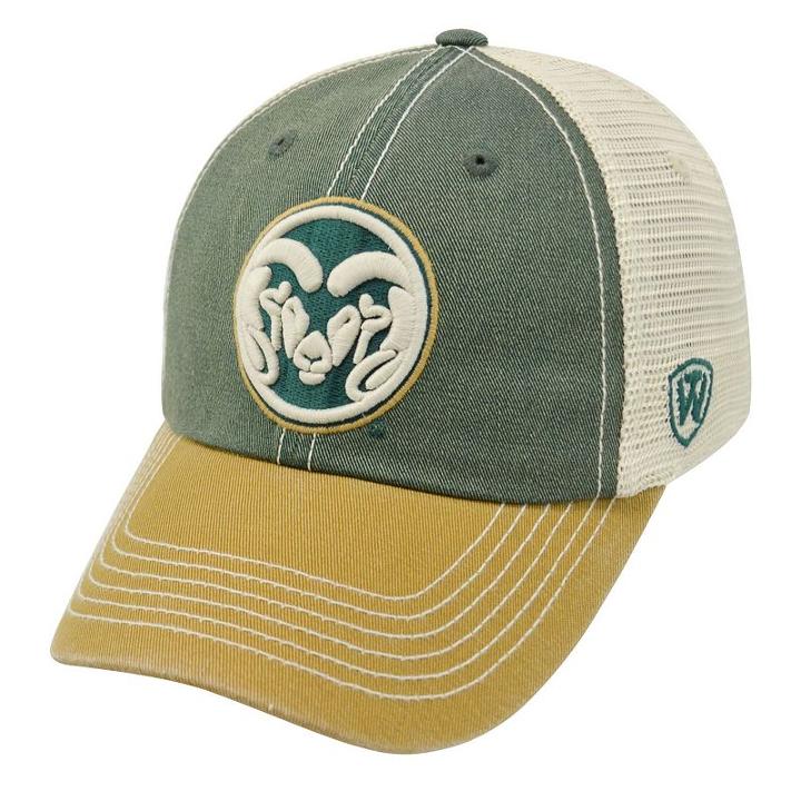 Adult Top Of The World Colorado State Rams Offroad Cap, Men's, Dark Green