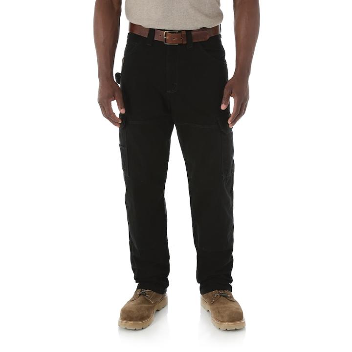 Men's Wrangler Riggs Workwear Relaxed-fit Ripstop Ranger Pants, Size: 36x34, Black