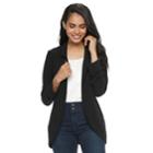 Women's Elle&trade; Relaxed Open-front Blazer, Size: Xl, Black