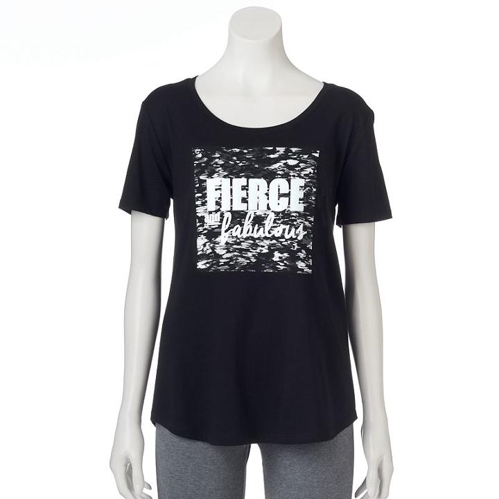 Women's Tek Gear&reg; Short Sleeve Scoopneck Tee, Size: Small, Oxford