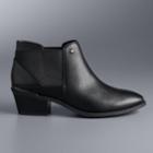 Simply Vera Vera Wang Palette Women's Chelsea Ankle Boots, Size: 10, Black