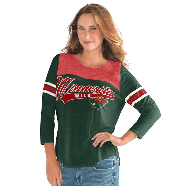 Women's Minnesota Wild Goal Tee, Size: Large, Multicolor