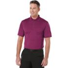 Big & Tall Grand Slam Airflow Solid Pocketed Performance Golf Polo, Men's, Size: L Tall, Purple Oth