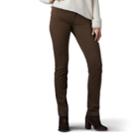 Women's Lee Secretly Shapes Regular Fit Straight-leg Jeans, Size: 12 T/l, Brown