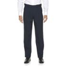 Men's Croft & Barrow&reg; Essential Classic-fit Pleated Dress Pants, Size: 42x32, Blue (navy)