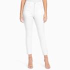 Women's Gloria Vanderbilt Amanda Snap-hem Skinny Ankle Jeans, Size: 4, White