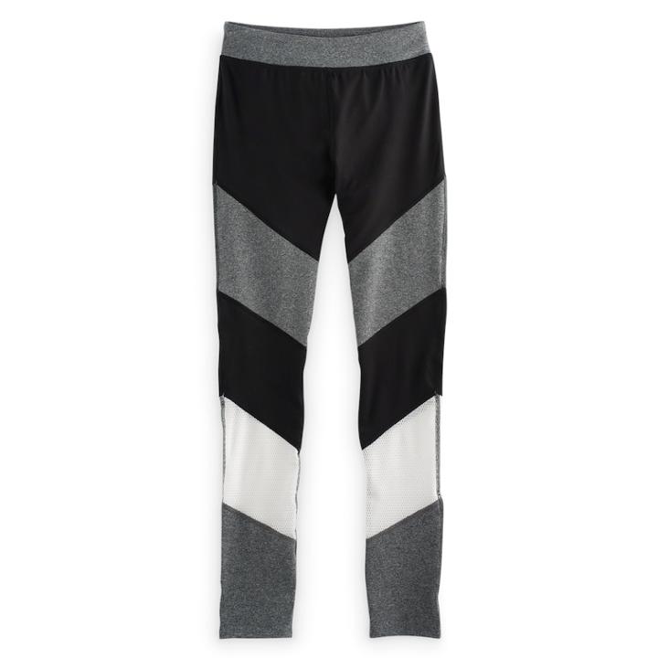 Girls 7-16 So&reg; Colorblock Leggings, Size: 7-8, Black