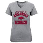 Girls 4-6x Arkansas Razorbacks University Stack Tee, Girl's, Size: M(5/6), Med Grey