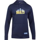 Men's Under Armour Denver Nuggets Fleece Hoodie, Size: Large, Nug Navy