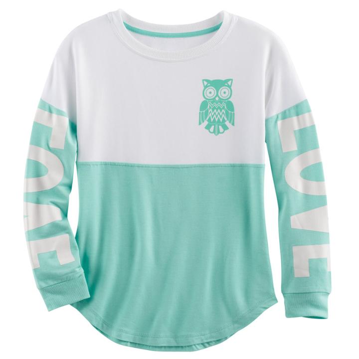 Girls Plus Size Miss Chievous Graphic Sweeper Tee, Size: M Plus, Lt Green