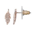 Lc Lauren Conrad Leaf Nickel Free Stud Earrings, Women's, Pink Other