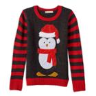 Girls 7-16 & Plus Size It's Our Time Light-up Penguin Sweater, Size: Xl Plus, Ovrfl Oth