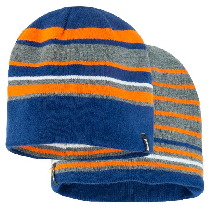 Boys Igloo Reversible Striped Beanie, Size: S/m, Blue
