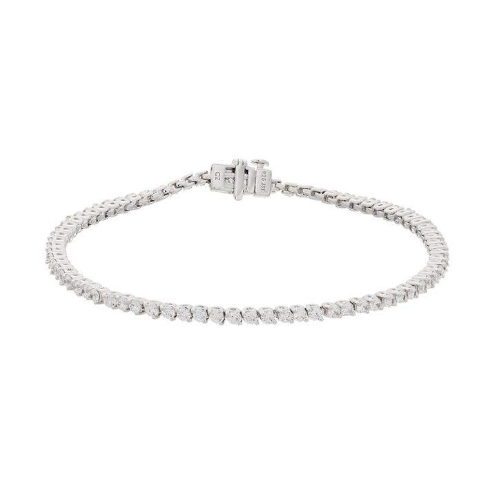 10k White Gold 3 Carat T.w. Diamond Tennis Bracelet, Women's