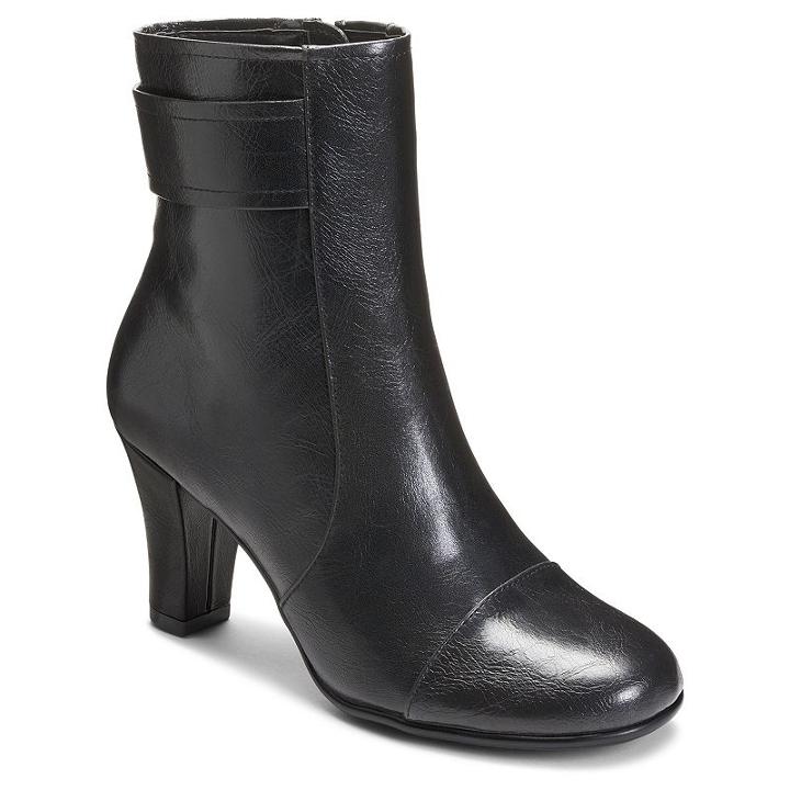 A2 By Aerosoles Remote Controle Women's Ankle Boots, Size: 7 Wide, Black