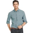 Men's Izod Signature Slim-fit Poplin Button-down Shirt, Size: Xl, Dark Blue