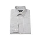 Men's Apt. 9&reg; Extra-slim Fit Gingham-checked Stretch Dress Shirt, Size: 17.5-34/35, White