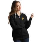 Women's Antigua Pittsburgh Pirates Victory Full-zip Hoodie, Size: Small, Black