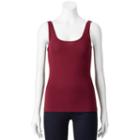 Juniors' So&reg; Scallop Edge Tank, Teens, Size: Large, Dark Pink