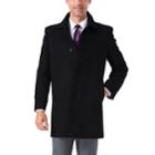 Big & Tall Ike Behar Classic-fit Wool-blend Top Coat, Men's, Size: 50 - Regular, Black