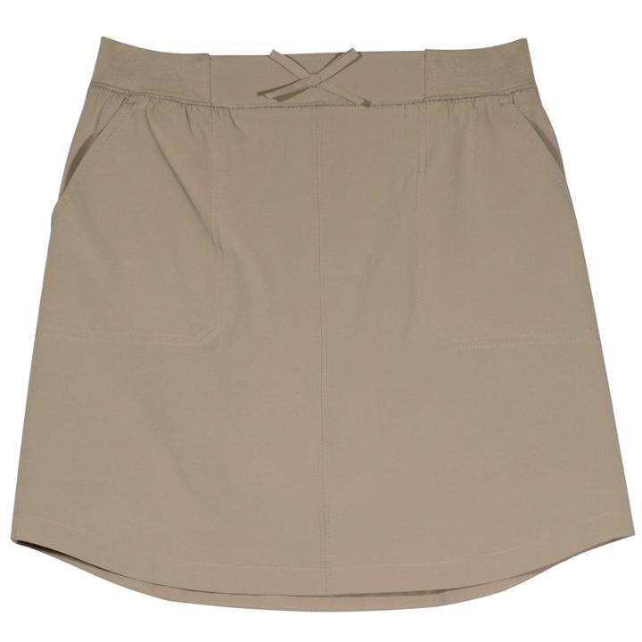Girls 4-16 Chaps School Uniform Knit Skort, Size: 12, Med Beige