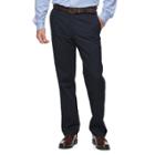 Men's Croft & Barrow&reg; Classic-fit Essential Khaki Flat-front Pants, Size: 33x29, Blue