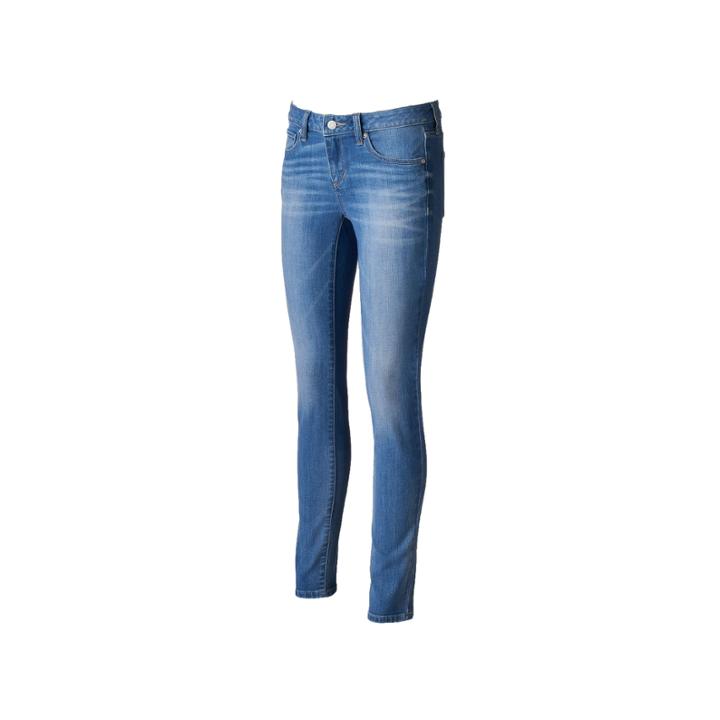 Women's Sonoma Goods For Life&trade; Faded Skinny Jeans, Size: 12 Avg/reg, Dark Blue