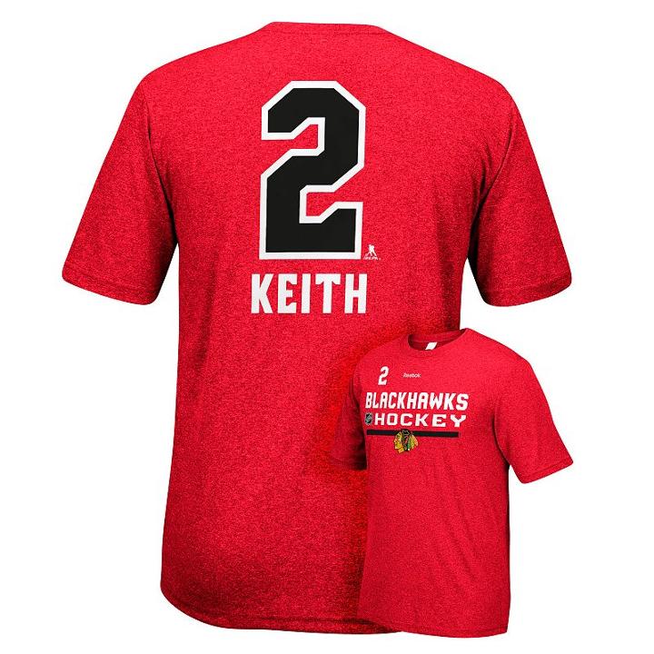 Men's Reebok Chicago Blackhawks Keith Primeau Rush Tee, Size: Xxl, Red